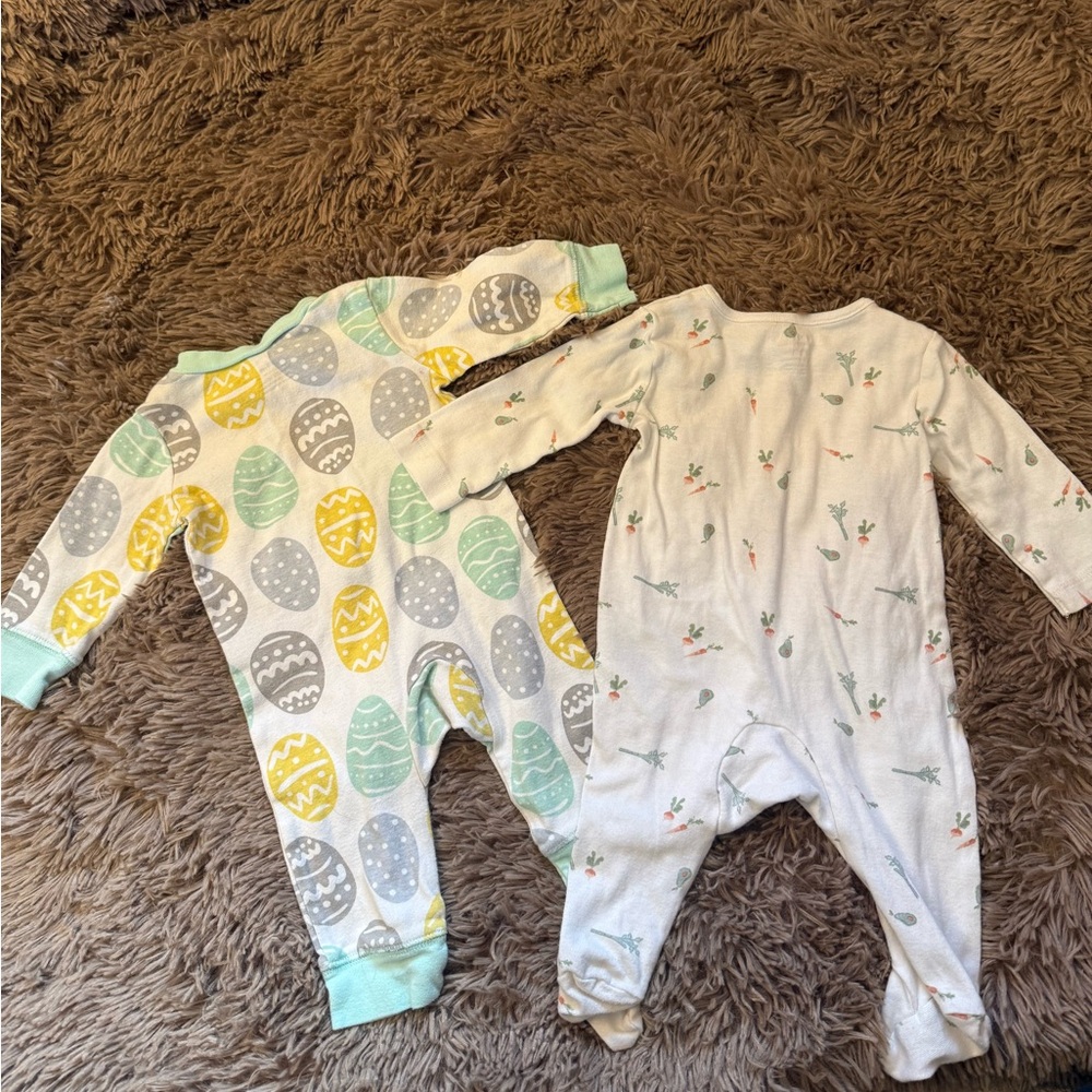 Bundle Baby Easter Clothes/Spring 0-3 Months Easter Egg, Bunny, Chick, Applique - Picture 8 of 13